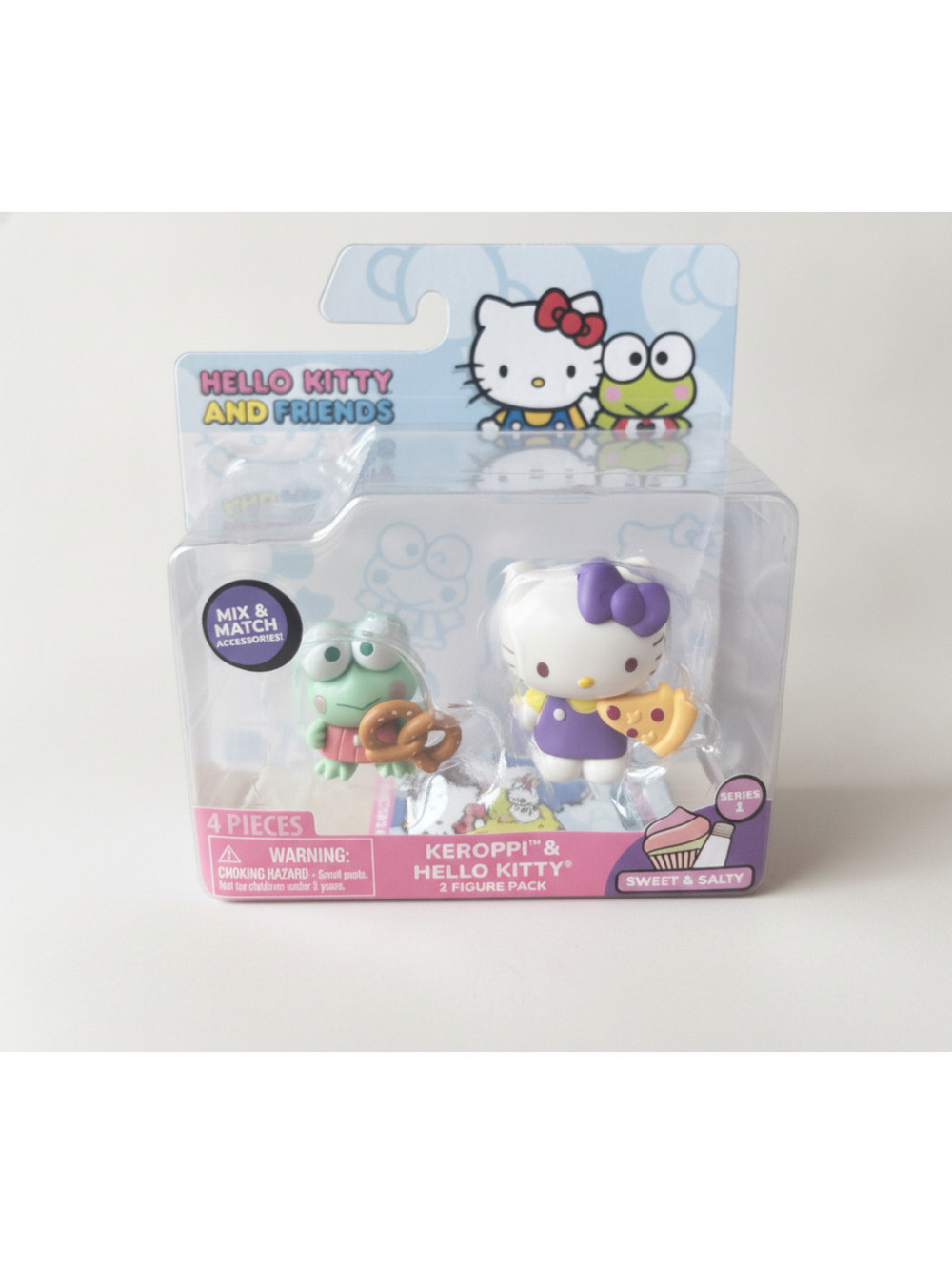 Sanrio Hello Kitty Friends 2-Pack Mini Figures Keroppi & Hello Kitty Collectible